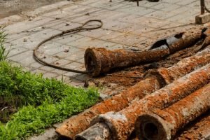 cast iron pipes